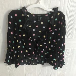 Forever 21 polka dot blouse